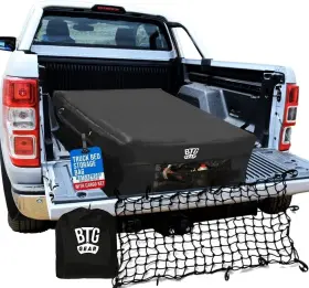 Trkbg-00 Btg Gear Pickup Truck Cargo/storage Bag Black With Cargo Net 51 Inch X 40 Waterproof
