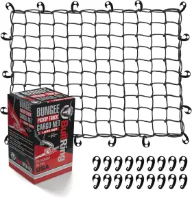 N1020 Bull Ring Bullring Usa Bungee Cargo Net For Pickup Truck Bed Trailer Roof Rack Black