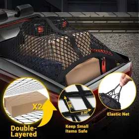 Mic-psn-697 Bumbee Truck Bed Cargo Net Highly Elastic Double-layered Stretchable Up To 7 #3