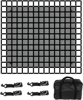 10ftx Carautopartshome 414307050745 Heavy Duty Cargo Net For Pickup Truck Bed 12ft With Mesh