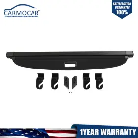 003165678zeg Carmcoar Cargo Cover Retractable Trunk Shield Privacy For Ford Escape 2013-2018 Black