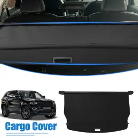 Carpopart 786527224814 Retractable Cargo Cover For Jeep Grand Cherokee 2022-2024 2 Row Rear Trunk Shade