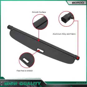 003170671zeg Cciyu Black Trunk Shade Cargo Cover For Toyota Prius 2016-2018 2019 2020 2021 2022