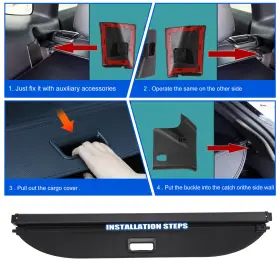 Cequent Unbranded 194266735709 For 2020-2022 Tesla Model Y Retractable Trunk Cargo Cover Luggage Shade Shield #2
