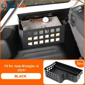052014fq214fqw15 Cherocar Black Trunk Cargo Storage Organizer Box For 24 Jeep Wrangler Jl 4door Interior