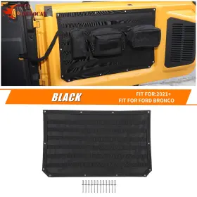 2023116945fqw1521 Cherocar Rear Tailgate Tool Organizer Storage Bag Pockets For Ford Bronco 21 Accessories