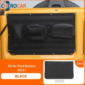 2023116945fqw1521fq15 Cherocar Black Rear Tailgate Tool Organizer Storage Bag For Ford Bronco 2021 Accessories