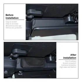20241221us44 Cherocar Black Inner Multifunctional Storage Bag Organizer For Dodge Durango Challenger #3