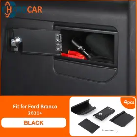 51107l10153fwq2ypq1 Cherocar Rear Trunk Side Digital Safe Lock Gun Security Box For 21 Ford Bronco Interior