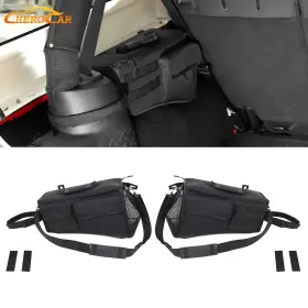 Cherocar20050705fhge1258 Cherocar 2x Rear Trunk Storage Bag Box Pockets Organizer For 07-18 Jeep Wrangler Jk 4door
