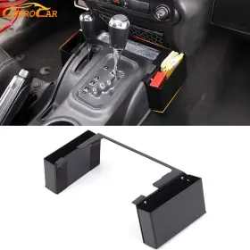 Cherocar2019ab08b20214940 Cherocar Aluminum Alloy Gear Shift Side Storage Box Organizer For Jeep Wrangler Jk 11-18