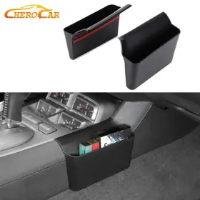 Cherocar2019ab08b20217723 Cherocar 2x Gear Shift Side Storage Box Organizer Tray For Chevy Camaro 10-15 Accessories