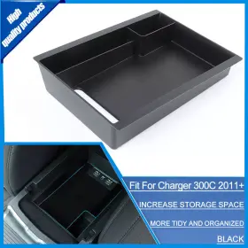 Cherocar2501101 Cherocar Armrest Storage Box Insert Organizer Tray For Dodge Charger Chrysler 300c 2011