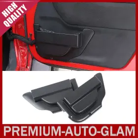Cherocar2506023 Cherocar Front Door Storage Box Pockets Insert Tray Organizer For Jeep Wrangler Jk 11-18