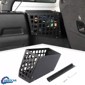 Cherocar25082080 Cherocar Metal Cargo Side Storage Bracket Organizer Basket For Jeep Wrangler Jl 2018-23