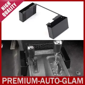 Cherocar2602036 Cherocar Metal Console Gear Shift Storage Box Tray Organizer For Jeep Wrangler Jk 2011-18