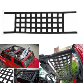 Meg2025081205 Cherocar Multifunction Mesh Cargo Net Roof Hammock For Jeep Wrangler Yj Tj Jk Jl