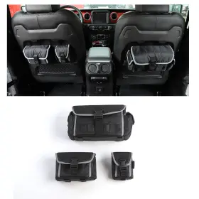 Rt-tcz2021012006 Cherocar 3pcs Auto Backseat Tailgate Storage Bag Organizer For All Car Accessory Black