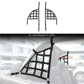 Rt-tcz202200505012 Cherocar 2pcs Car Trunk Side Luggage Mesh Cargo Restraint Net For Jeep Wrangler Jl 2018