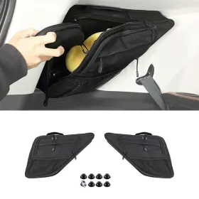 Tesin20240702us18fwq5 Cherocar 2x Black Rear Window Side Storage Bags For Ford Bronco Sport 2021 Accessories