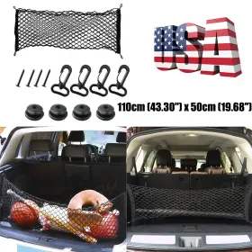 Chusyyray 846832326822 Auto Car Rear Trunk Boot Organizer Pocket Cargo Net Mesh Storage Bag Universal