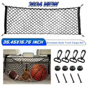 Chu-2395 Chusyyray Rear Trunk Envelope Style Cargo Net For Chevy Silverado Gmc Sierra 2013-2022 New