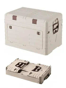 Climbera99 Heavy Duty Waterproof Storage Trunk With Handles Lockable Collapsible 2 La