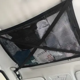 Net-001 Combrelly Car Ceiling Cargo Net Organizer - Adjustable No Sagging Strong For Suv/truck