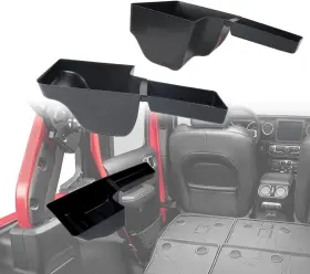 Kuku-jp-02 Cpowace 2pcs Wheel Well Storage Bin For Jeep Wrangler Jl 2018-2023 4 Door Organizer Box