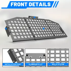 Njl01n107 Cpw Roll Bar Molle Panel For 2018 2019 2020 2021 2022 2023 2024 Jeep Wrangler Jl #2