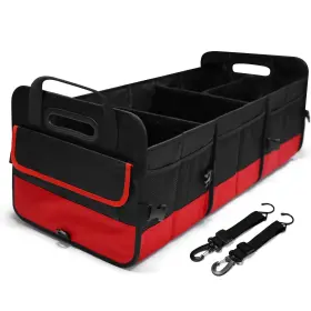 Zxvc123 Ctlamk Collapsible Trunk Organizer With 2 Adjustable Straps Multi Compartment Car O