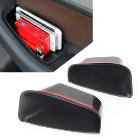 Dictorcoltd 211312106711 2pcs Car Rear Door Handle Armrest Storage Box Tray Bin Kit For Audi Q5 2009-2016 #2