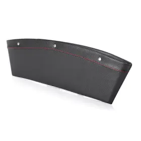 Dictorcoltd 550732209313 Auto Car Seat Leather Gap Slit Pocket Storage Organizer Tray Box #2