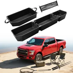 F15st1difv1 Diffcar Under Seat Storage Ford F150 2015-2026 Supercrew Organizer Tool Box F250