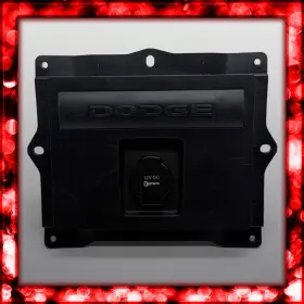 00005884-02 Dodge 09-12 Ram Center Console Rear 12v Charging Port Trim Panel N80