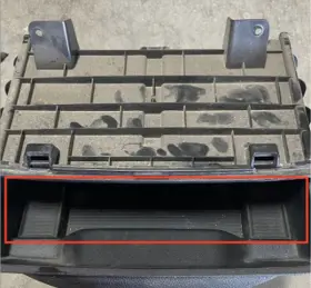 1vy89trmaa Dodge 13-18 Ram Center Dash Lower Retractable Pull Out Storage Cubby Mat B7
