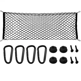 Dw-rm-017 Dowilwin 53x18 Inch Truck Bed Cargo Net With Aluminum Carabiners Universal Elastic