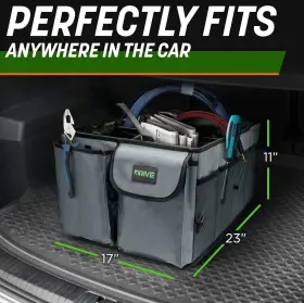 Drive 635635176471 Ber/delivery /catering.drive Car Trunk Storage Organizer Collapsible Black #3
