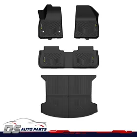 Dsa856626 Ds-auto-parts Tpe All Weather Floor Mats And Trunk Cargo Liner Fit For 2018 Cadillac Xt5 Black