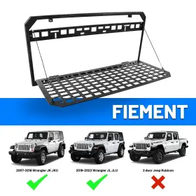 19708 Dxgtoza Tailgate Table Rear Foldable Storage Cargo Rack Shelf Molle Panel Fo #2