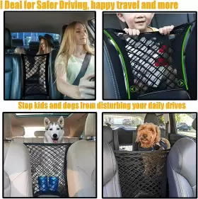 Dykeson 778739663642 Dog Car Net Barrier Pet With Auto Safety Mesh 11.7 In #3