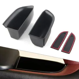 Earthoee 550752598435 Front Door Handle Armrest Storage Box Tray Bin Fit Toyota Highlander 15-19 Lhd