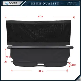 Ecp170680 Eccpp Retractable Rear Trunk Cargo Cover Shield Shade For Smart Fortwo 2016-2017