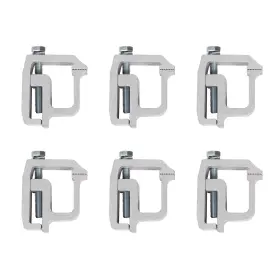Vc-lyom-055-2 Ecotric Truck Clamps Mounting Caps Camper Shell Compatible With 6 Pcs Silver