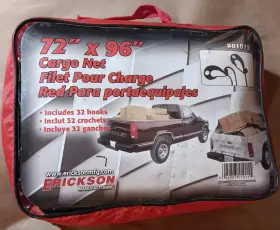 01015 Erickson 72 Inch X 96 Pick-up Bungie Cargo Net With Carry Bag