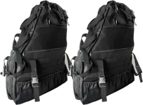 Etl-125mxh Etl Industries 2x Black Cargo Roll Bar Storage Bag For 97-24 Jeep Wrangler Jk Jl Tj Lj 4-door