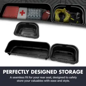372110 Excel Under Seat Storage Box For 15-24 F150 17-24 F250 F350 F450 Super Crew Cab