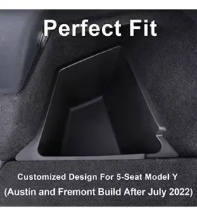 B0cw614rp2 Fanpbow Trunk Organizer Bins For 2022-24 Tesla Model Y 5-seater Black #2