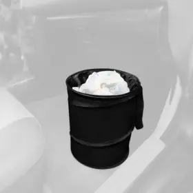 Fh Group 196342044724 Cifh1121-black Large Black Collapsible Trash Can