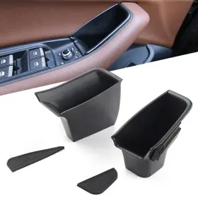 Flashbuyeasy 550752647720 Fit Audi Q7 2016-2018 Lhd Front Door Handle Armrest Storage Box Tray Bin Kit Car